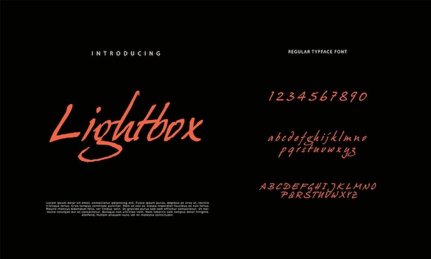 firma de fuentes caligrafía logotipo escritura pincel tipo de fuente letras escritas a mano