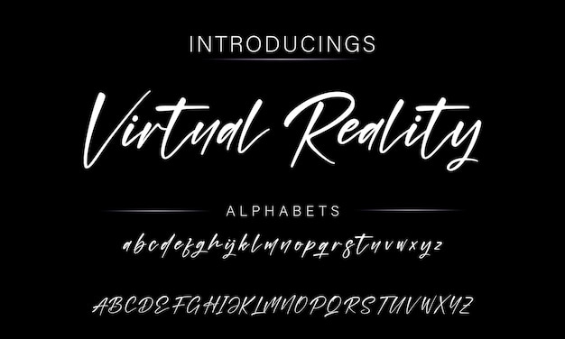 firma de fuentes caligrafía logotipo escritura pincel tipo de fuente letras escritas a mano