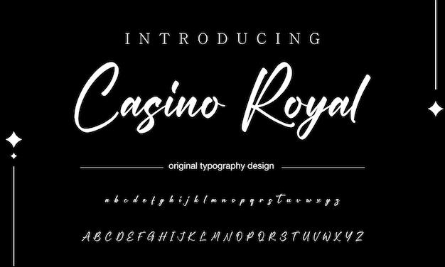 firma de fuentes caligrafía logotipo escritura pincel tipo de fuente letras escritas a mano