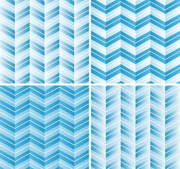 Sin fisuras patrón de Chevron en color azul degradado. Bonito fondo para Scrapbook o Photo Collage.
