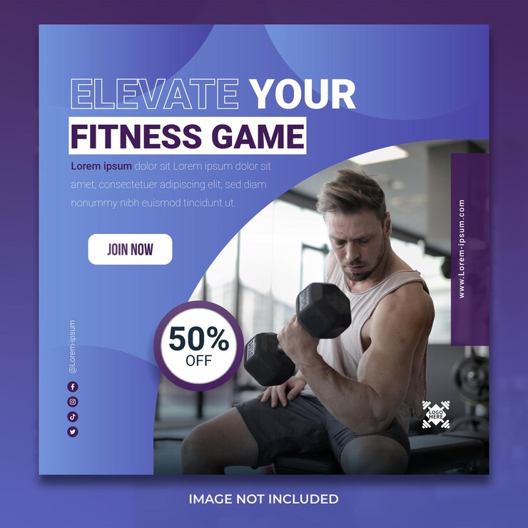 Fit Historias de éxito Gimnasio Fitness Instagram Banner