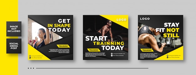 FITNESS GYM SOCIAL MEDIA POST BANNER