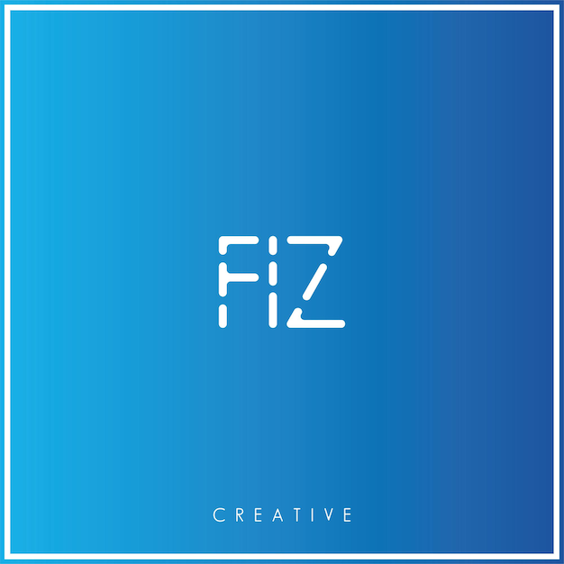 FIZ Premium Vector último diseño de logotipo diseño creativo de logotipo vector ilustración monograma de logotipo mínimo