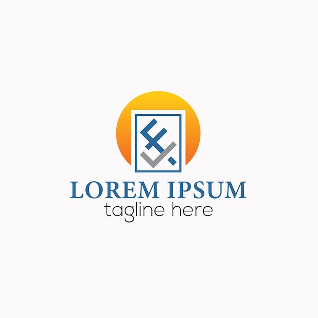 FL LF monograma inicial logotipo de bienes raíces FL LF plantilla vectorial de diseño de logotipo de casa minimalista