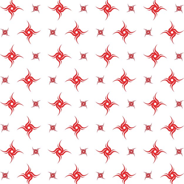 Flama de fuego dotada de diseño de ilustración vectorial de patrón repetitivo multicolor de moda