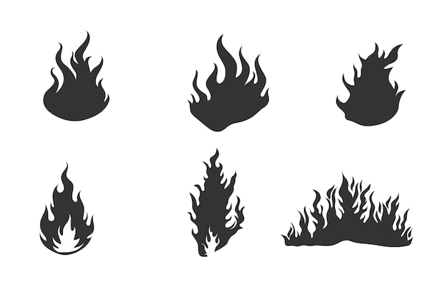 Flame svg Llamas de fuego svg Silueta de llamas de fuego Fire svg Silhueta de fuego Siluetas de llama Vector de llama de fuego Clipart de llama Dibujo a mano de llama