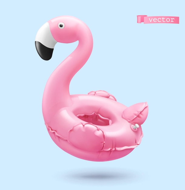 Flamingo en estilo 3d