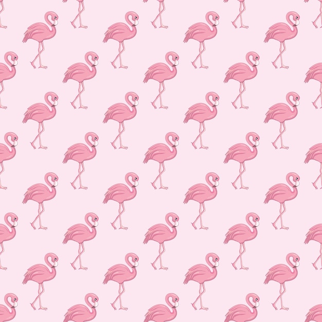 Flamingo de patrones sin fisuras. vector de fondo