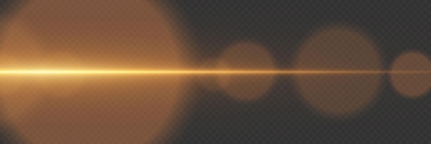 Flare de lentes con efecto de brillo colorido y flare de luz sobre un fondo transparente