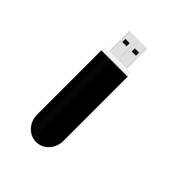 Flash driver usb aislado sobre fondo wihite