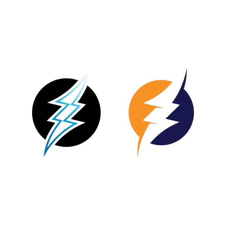 Vector flash electric logo vector icono ilustración diseño plantilla bolt energy iconelectric logo flash vector bolt