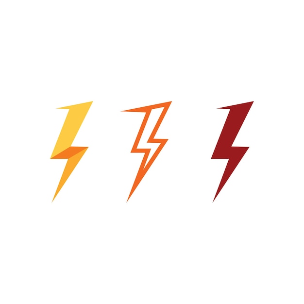 Flash Electric Logo Vector icono ilustración diseño plantilla Bolt Energy Iconelectric logo flash vector bolt