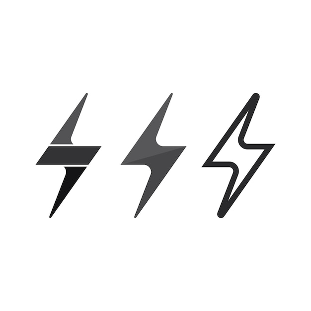 Flash electric logo vector icono ilustración diseño plantilla bolt energy iconelectric logo flash vector bolt