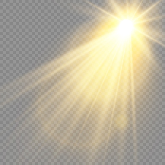 Flash de lente especial, efecto de luz.