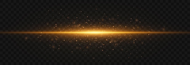 Flash light with fairy dust sparks and golden stars shine dusty shine light vector light on png