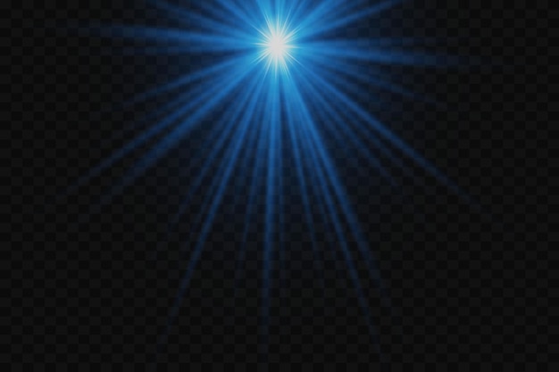 flash de luz y lentes de resplandor de la luz solar con la radiación de los rayos