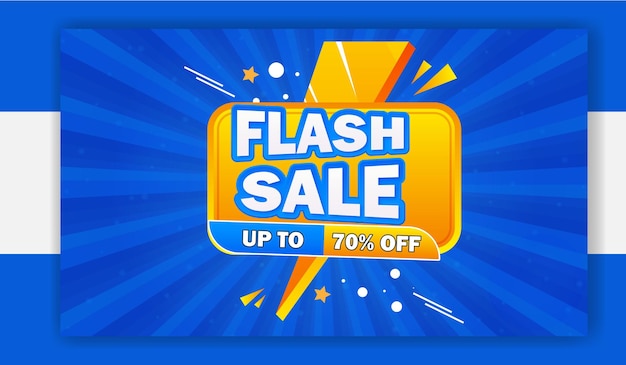 Flash o Super Banner de venta con descuento