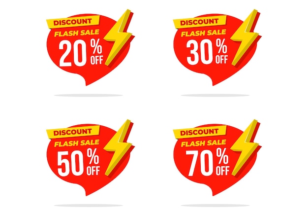Flash Sale Shopping Poster o banner con icono Flash Diseño de plantilla de banner de Flash Sales para redes sociales y sitio webOferta especial Campaña de venta Flash