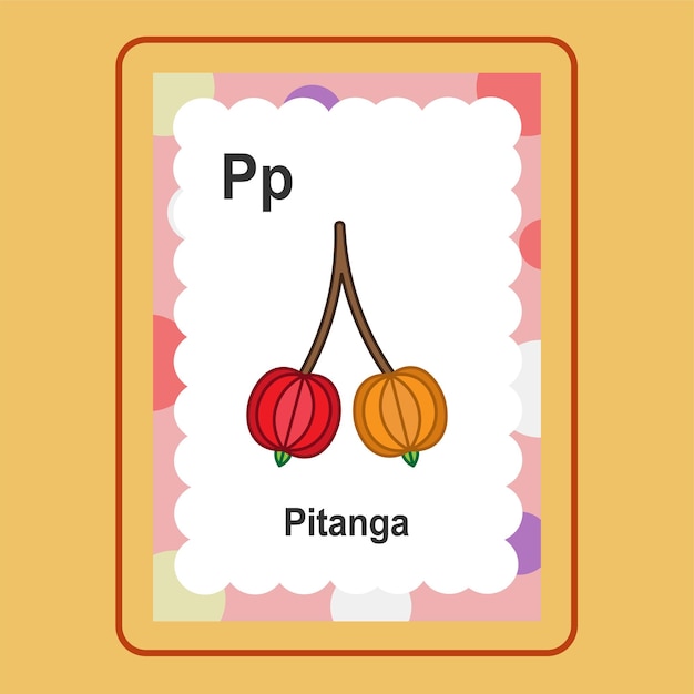 Flashcard pitanga