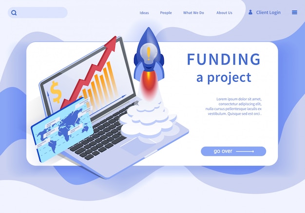 Flat banner es la plataforma del proyecto de financiamiento escrito.