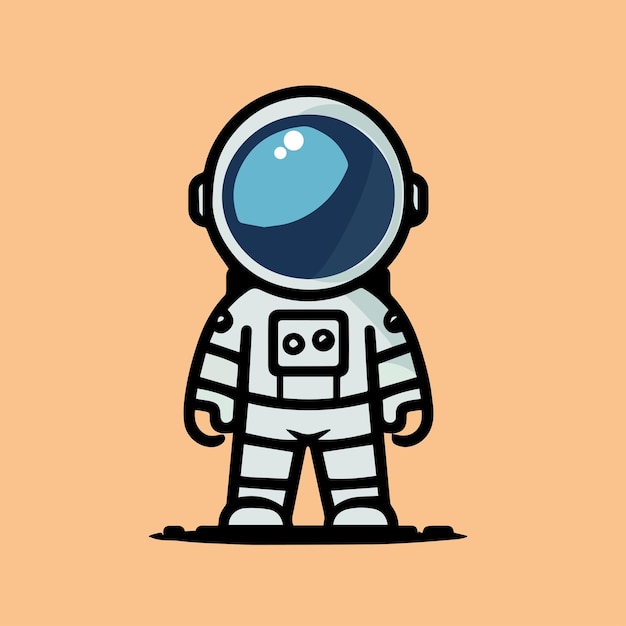 Flat Design Astronaut