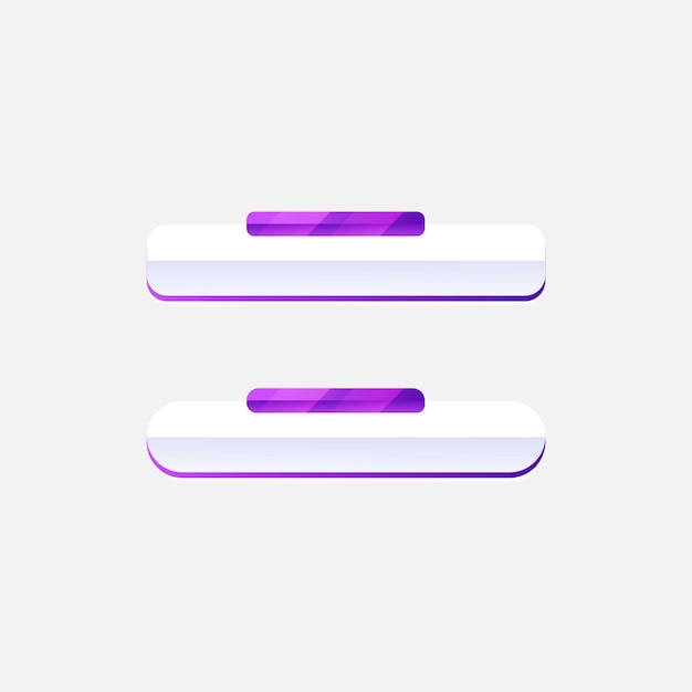 ﻿Flat web button design elements. simple design of ui web buttons