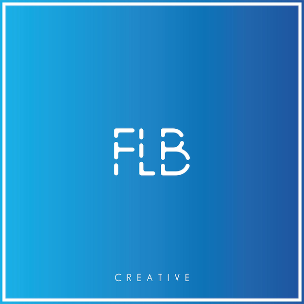 FLB Premium Vector último diseño de logotipo Diseño creativo de logotipo Ilustración vectorial Logotipo mínimo Monograma
