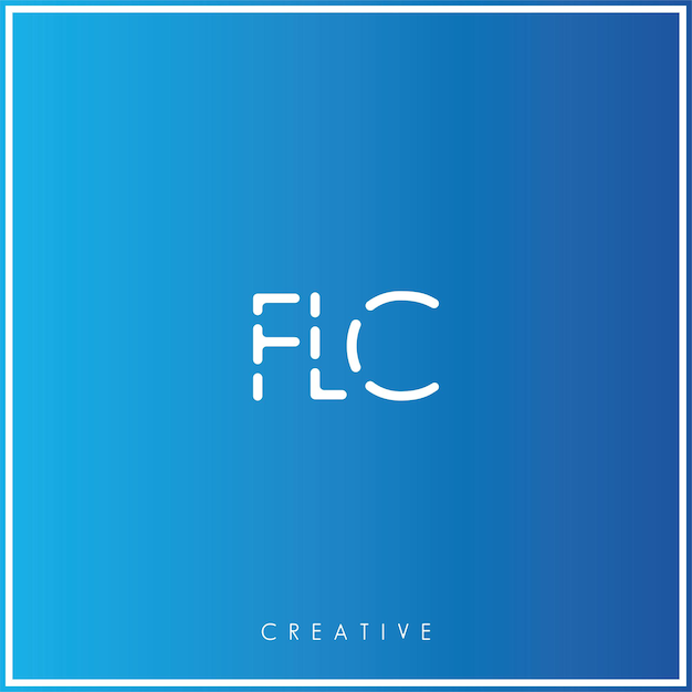 FLC Premium Vector último diseño de logotipo Diseño creativo de logotipo Ilustración vectorial Logotipo mínimo Monograma