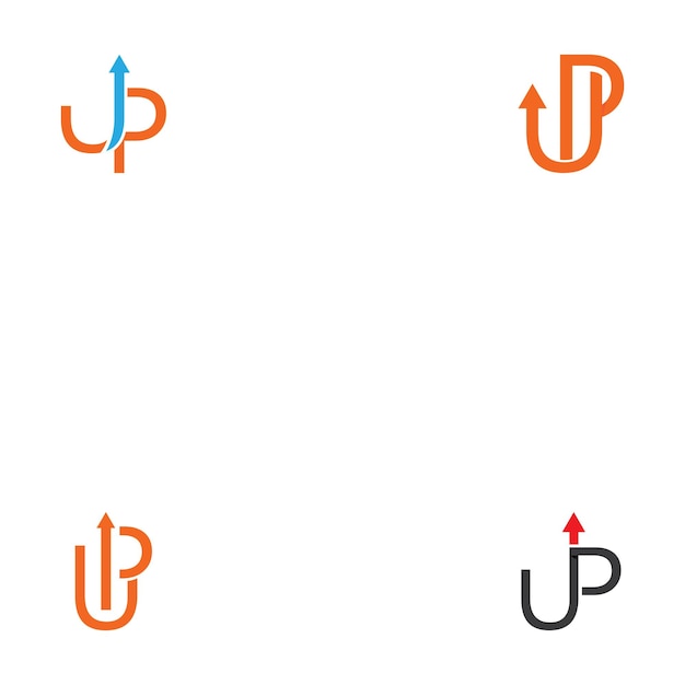 flecha hacia arriba Ilustración del diseño del icono vectorial plantilla