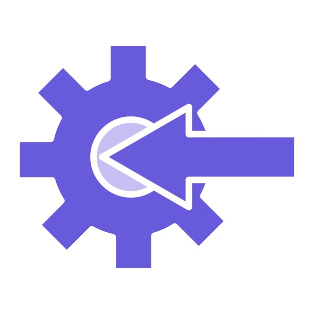 una flecha azul y blanca que apunta a la derecha