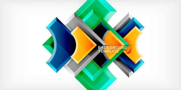 Flecha con elementos redondos Color formas geométricas fondo Ilustración vectorial para papel tapiz Banner fondo Libro de tarjetas Ilustración página de aterrizaje
