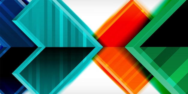 Flecha fondo vectorial abstracto geométrico Ilustración vectorial para papel tapiz Banner Fondo tarjeta Libro Ilustración página de aterrizaje