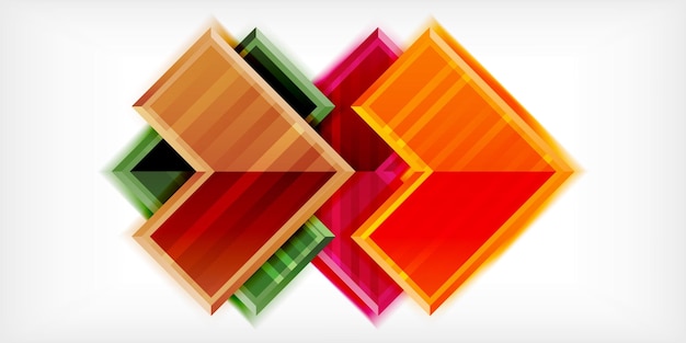 Flecha fondo vectorial abstracto geométrico Ilustración vectorial para papel tapiz Banner Fondo tarjeta Libro Ilustración página de aterrizaje