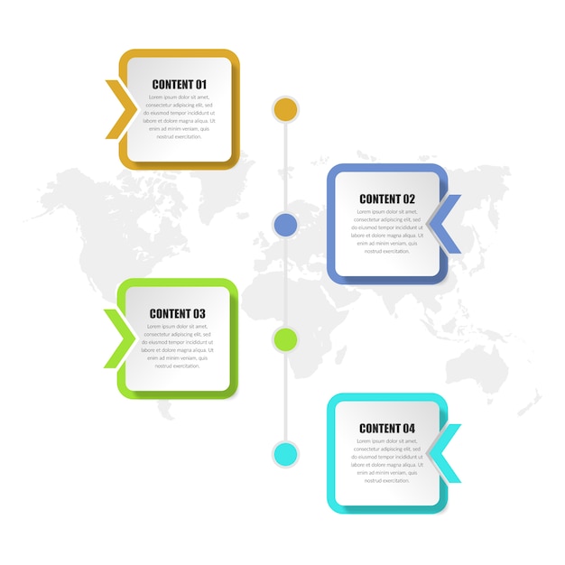 Flecha Infografía Timeline Estrategia Empresarial