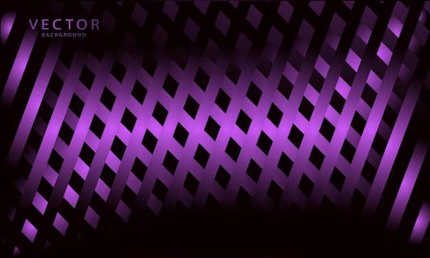 Vector flecha de luz violeta abstracta sobre negro. diseño moderno lujo futurista