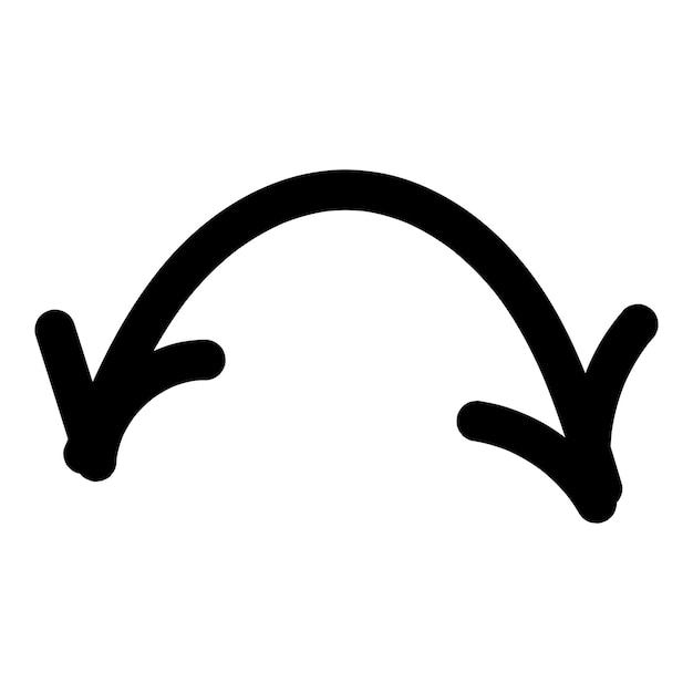 Una flecha negra que apunta al vector de stock izquierdo svg