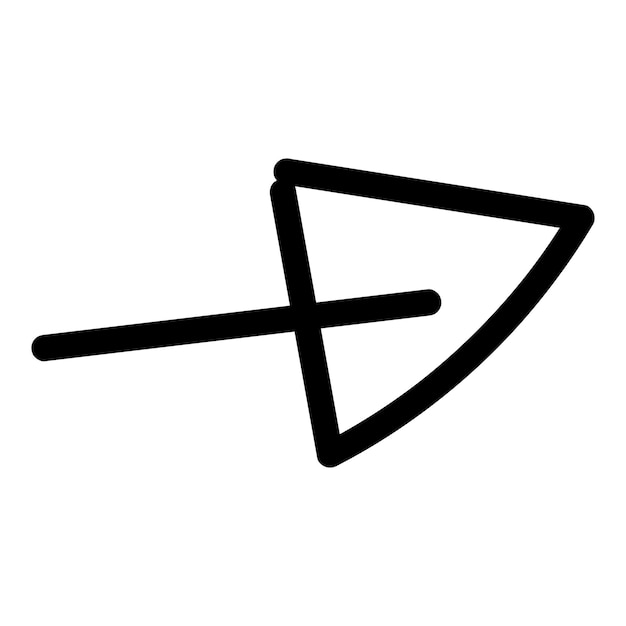 Una flecha negra que apunta al vector de stock izquierdo svg