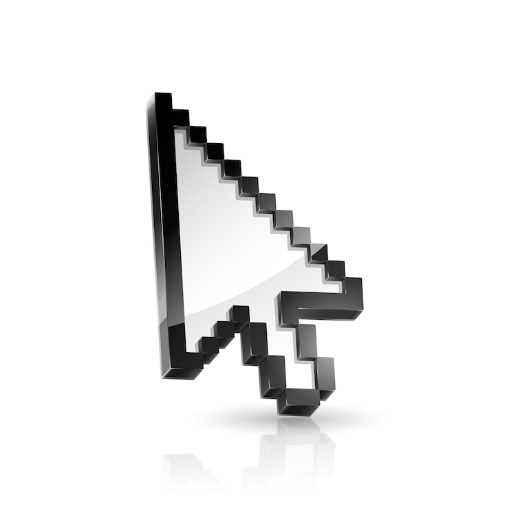 Vector flecha puntero