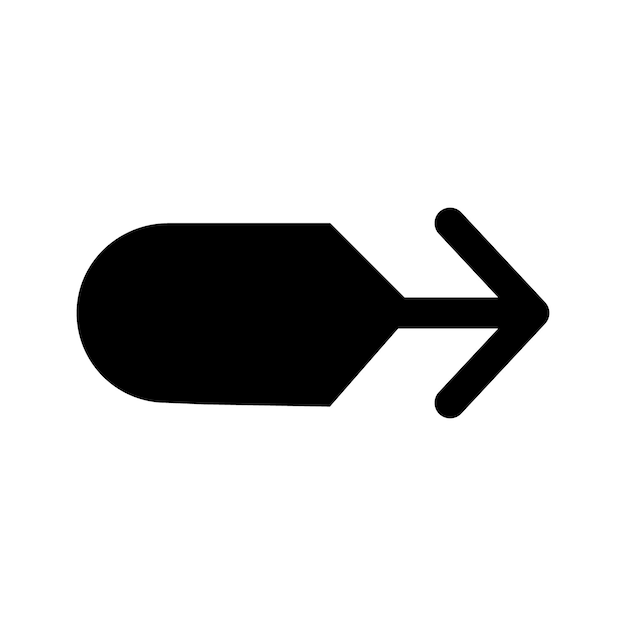 Flecha y signo del cursor y símbolo Flechas simples aisladas en fondo blanco Iconos de marca de flecha