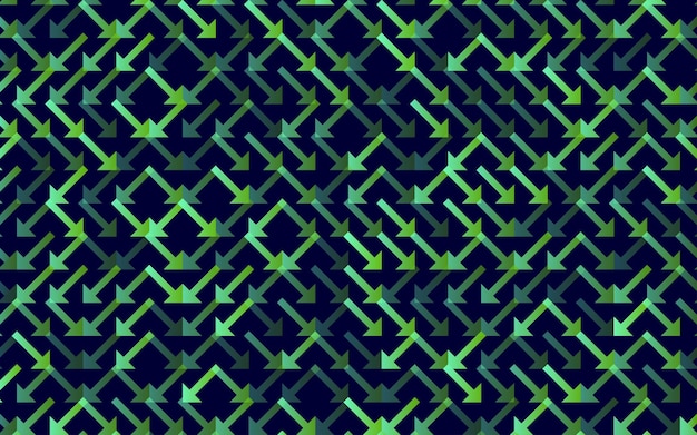 Flecha Vector de patrones sin fisuras Banner Adorno de rayas geométricas Ilustración de fondo lineal monocromática