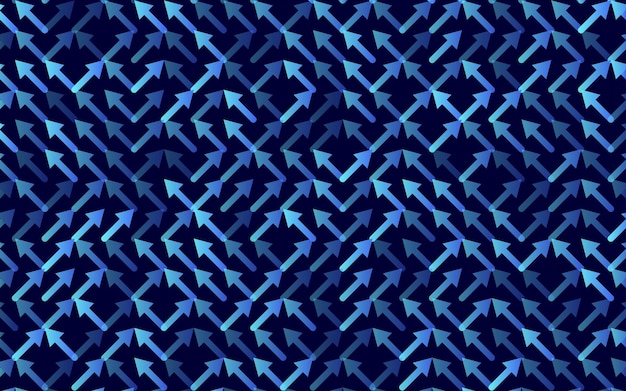 Flecha Vector de patrones sin fisuras Banner Adorno de rayas geométricas Ilustración de fondo lineal monocromática