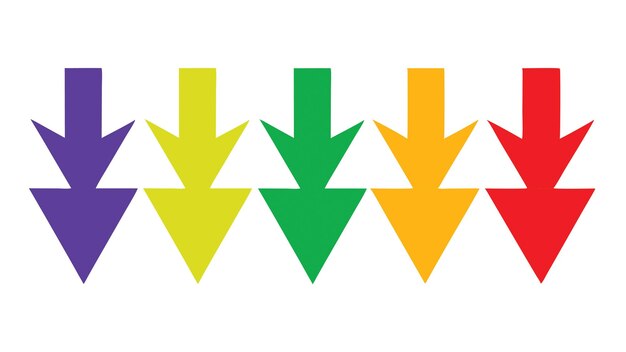 Una flecha verde con una flecha verde que apunta a la izquierda