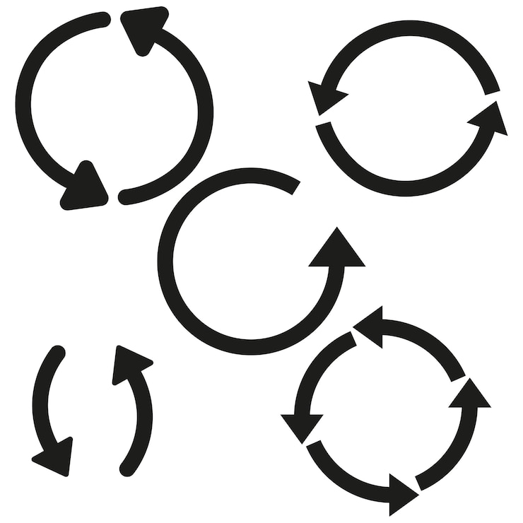 Vector flechas circulares gran diseño para cualquier propósito ilustración vectorial
