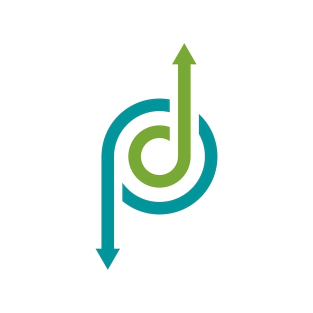Flechas círculo logo vector icono ilustración