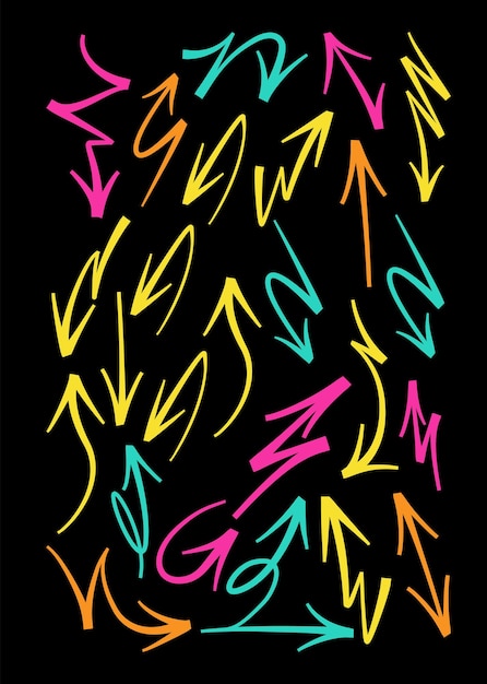 flechas coloridas