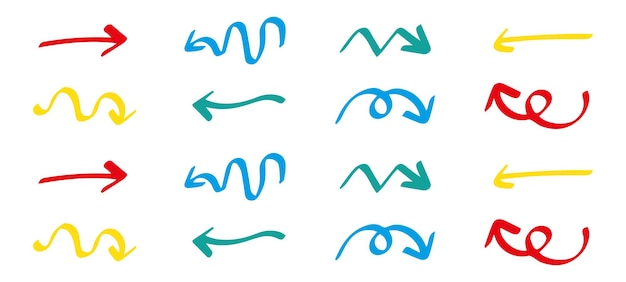 Las flechas establecen iconos Icono de flecha Colección de vectores flecha Cursor flechas simples modernas EPS 10