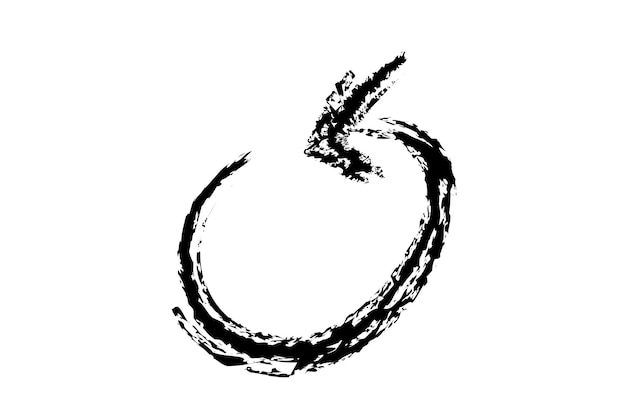 flechas de lápiz negro dibujo a mano simple boceto