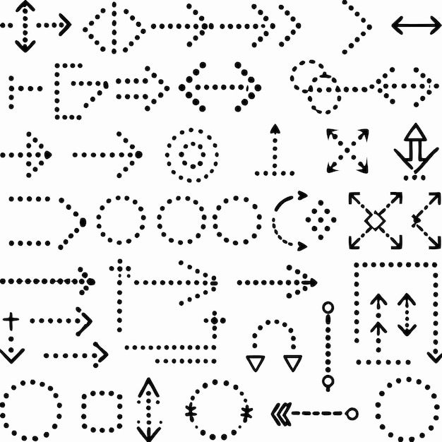Las flechas punteadas guían la navegación visual con precisión