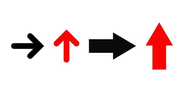 Flechas que apuntan hacia adelante y hacia arriba Flechas direccionales Icono simple