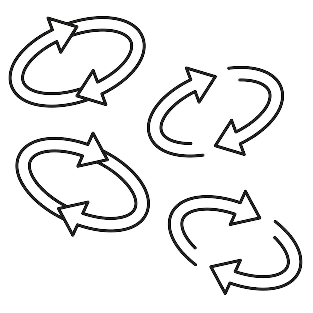 Las flechas de reciclaje describen el símbolo de la economía circular Vector de sostenibilidad ambiental